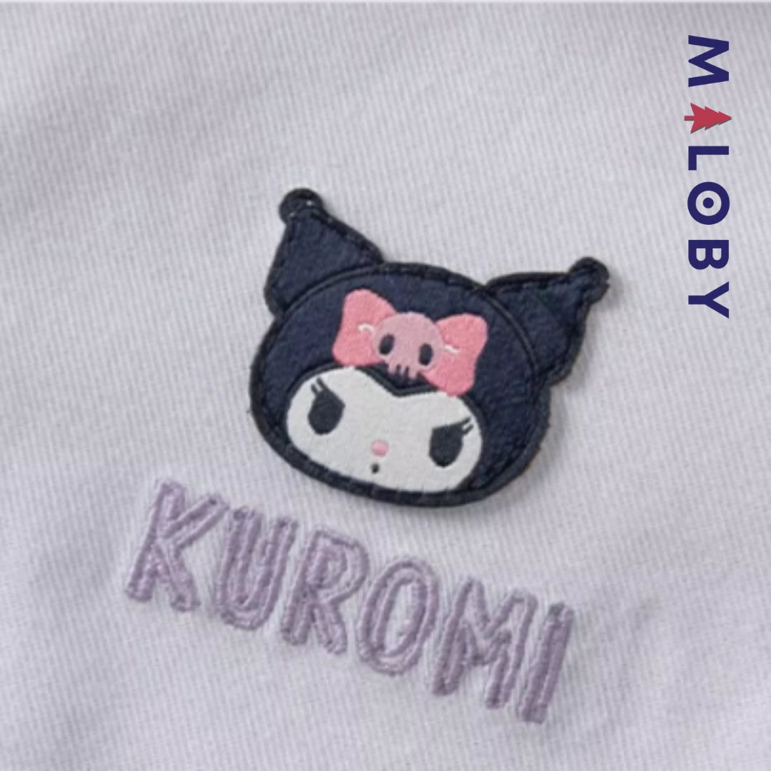Ensemble habillé Jupon plissé+chemise style kuromi enfant fille -marine