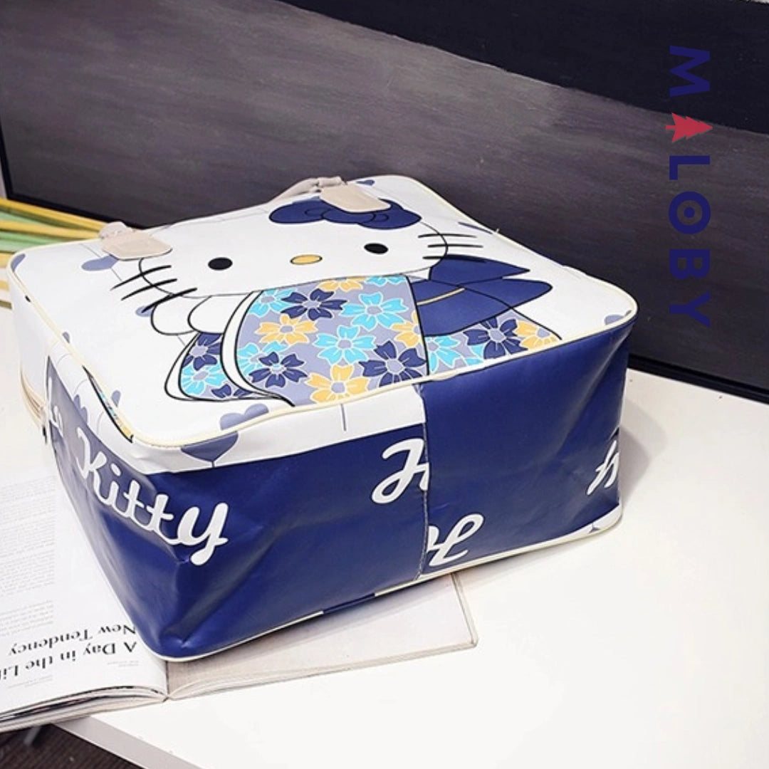 Sac multi-usage motif Hello Kitty - imprimé bleu