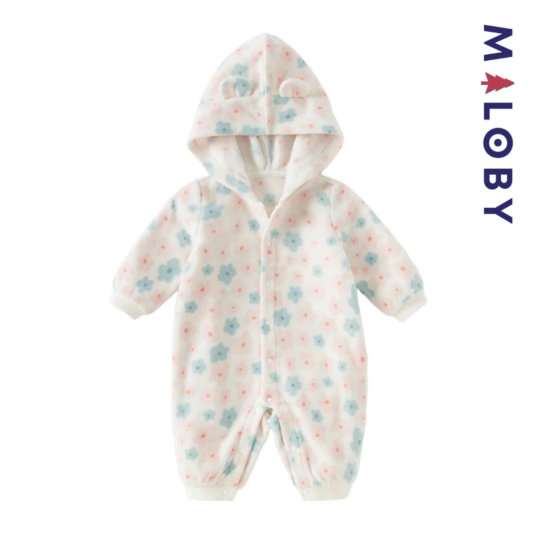 Combinaison longue à capuche motif imprimée