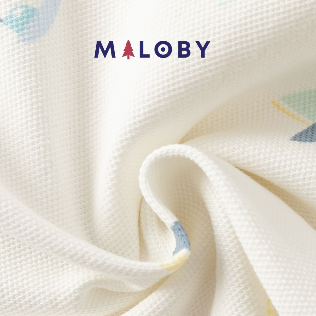 Ensemble 2 pièces Polo + Bermuda Garçon - Blanc/Bleu -robes et ensembles pour filles, bébés et garcons - MALOBY