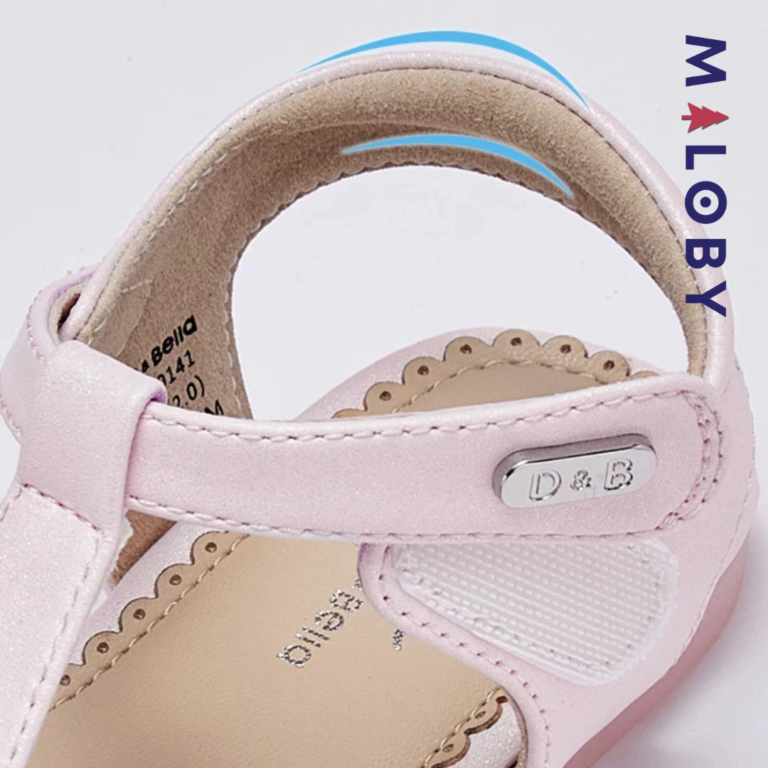 Sandales fermées enfant fille - rose -robes et ensembles pour filles, bébés et garcons - MALOBY