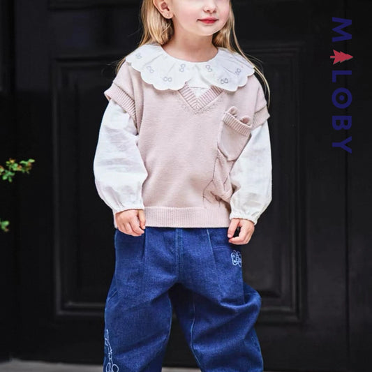 Gilet sans manches enfant fille -Rose, vêtement enfant maroc MALOBY