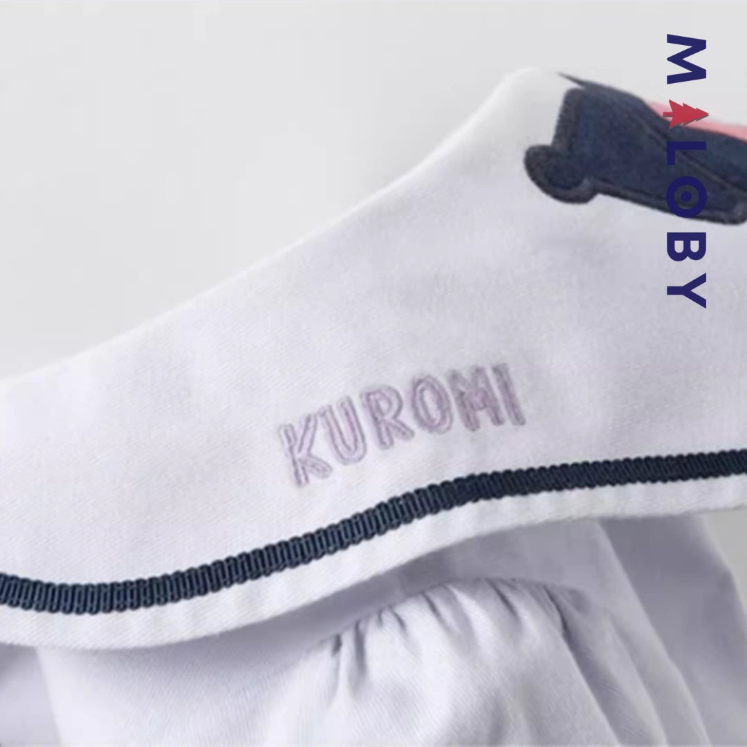 Ensemble habillé Jupon plissé+chemise style kuromi enfant fille -marine