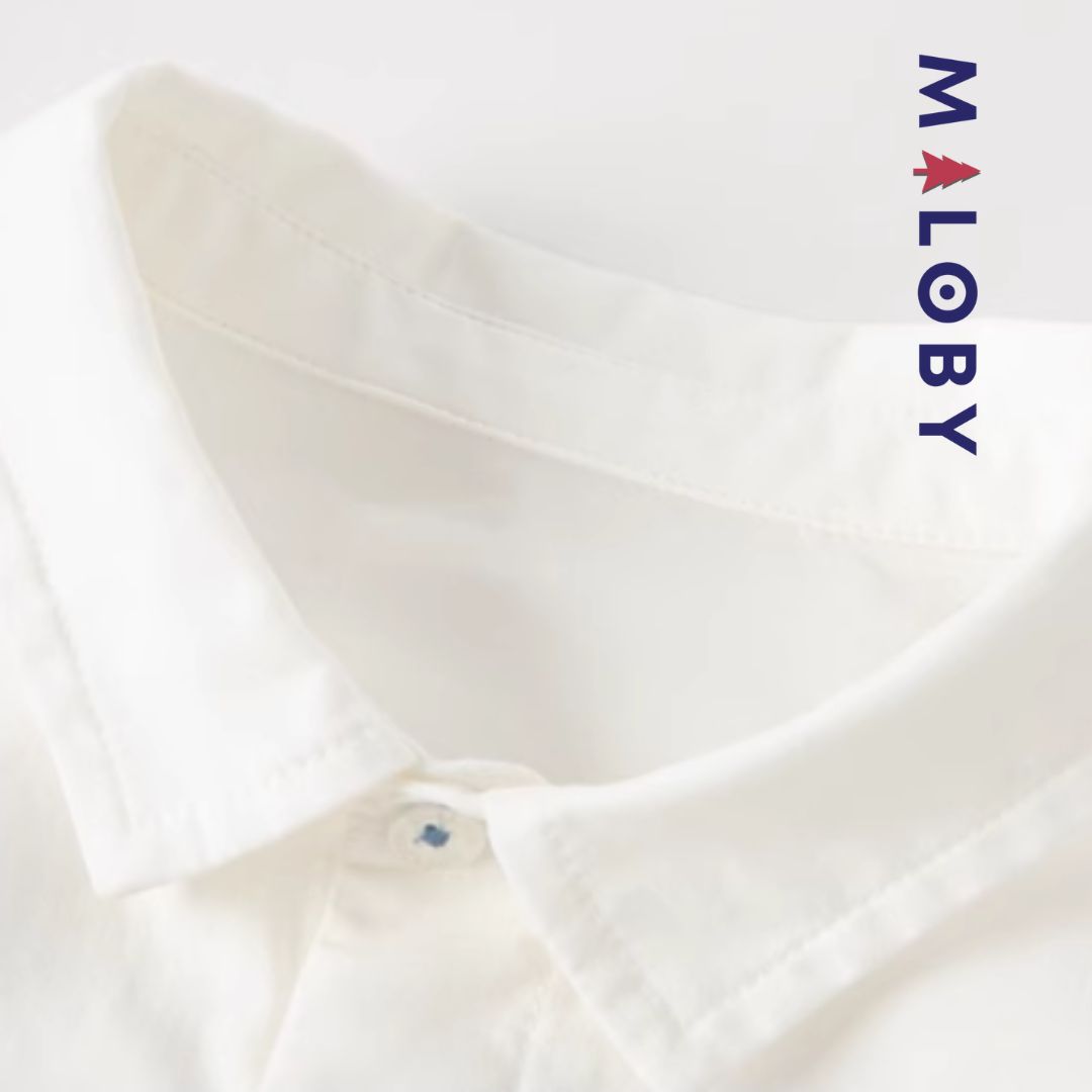 Ensemble 2 Pièces chemise + short - Bleu -robes et ensembles pour filles, bébés et garcons - MALOBY