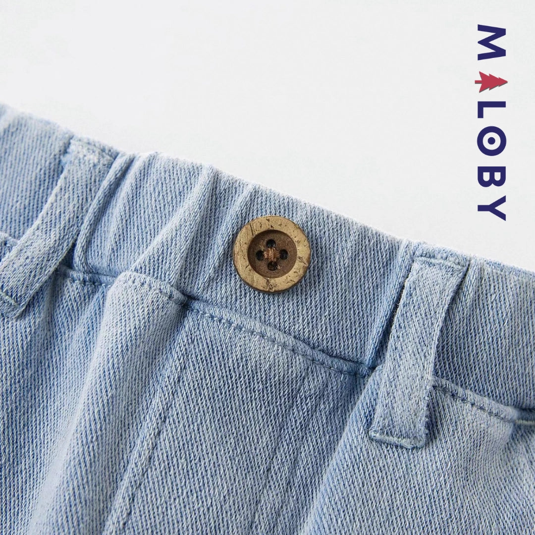 Pantalon jean motif scorpion enfant garçon- Bleu
