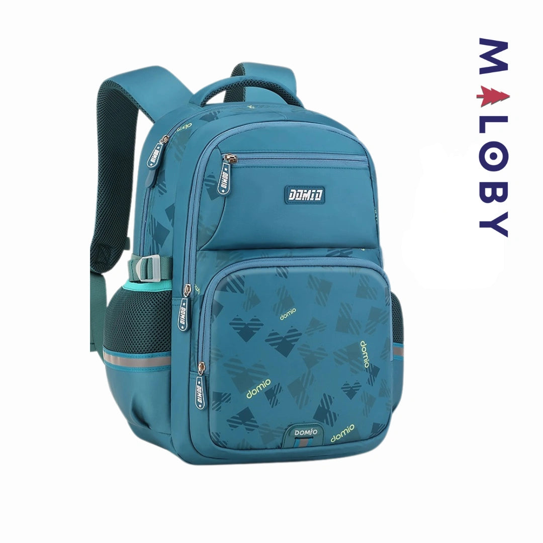 Pack Cartable scolaire + Trousse enfant Garçon - Vert canard -robes et ensembles pour filles, bébés et garcons - MALOBY