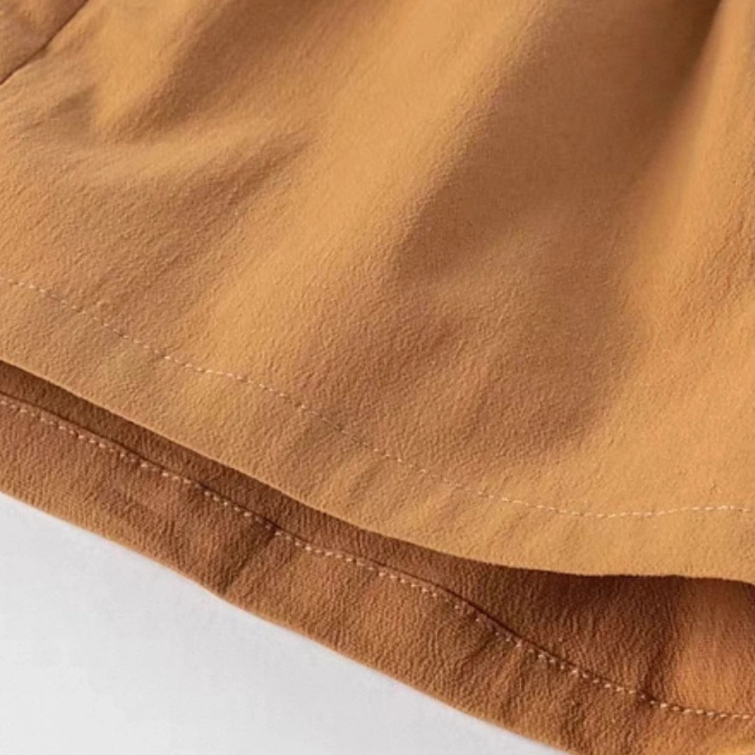 Ensemble Été 2 Pièces chemise+short - Jaune