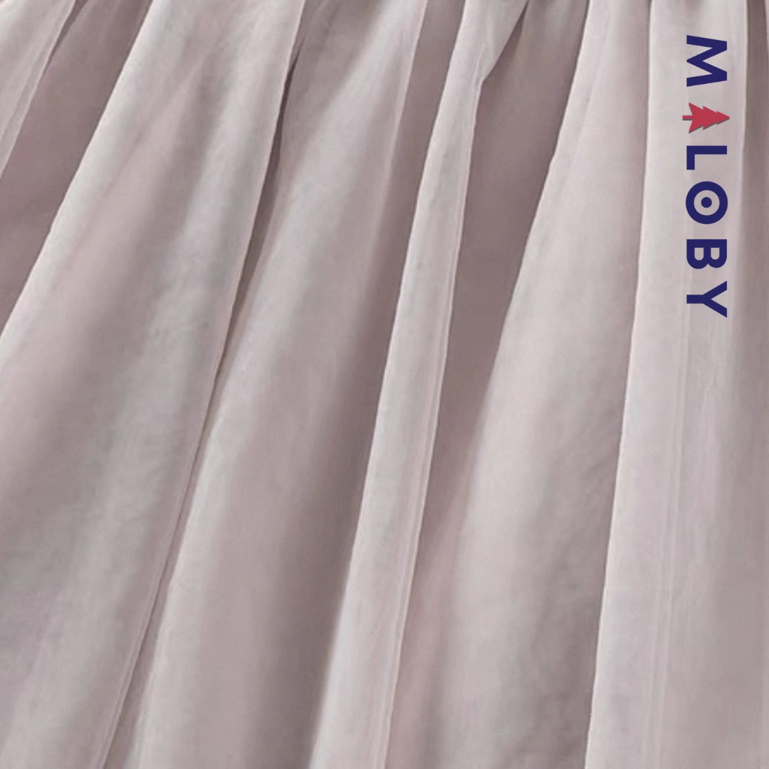 Trench à capuche doublure imprimé enfant fille- violet -robes et ensembles pour filles, bébés et garcons - MALOBY