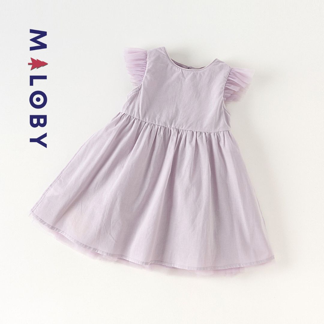 Robe de Cérémonie papillon- Violet -robes et ensembles pour filles, bébés et garcons - MALOBY