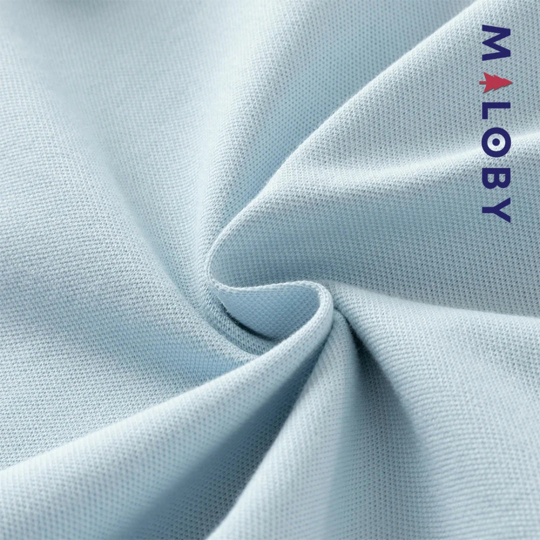 Polo manches longues enfants garçon -Bleu ciel -robes et ensembles pour filles, bébés et garcons - MALOBY