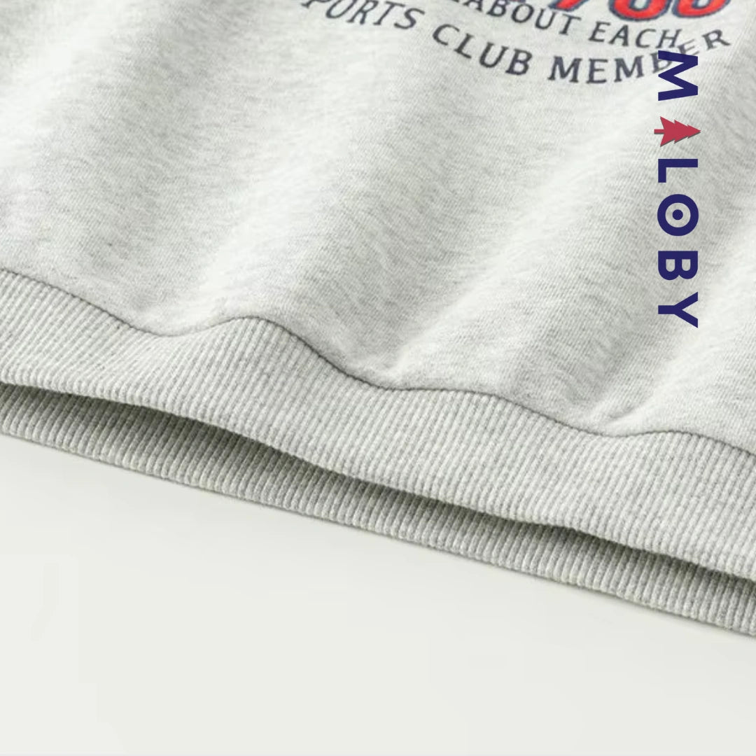 Ensemble sport sweat + jogging garçon - Gris -robes et ensembles pour filles, bébés et garcons - MALOBY