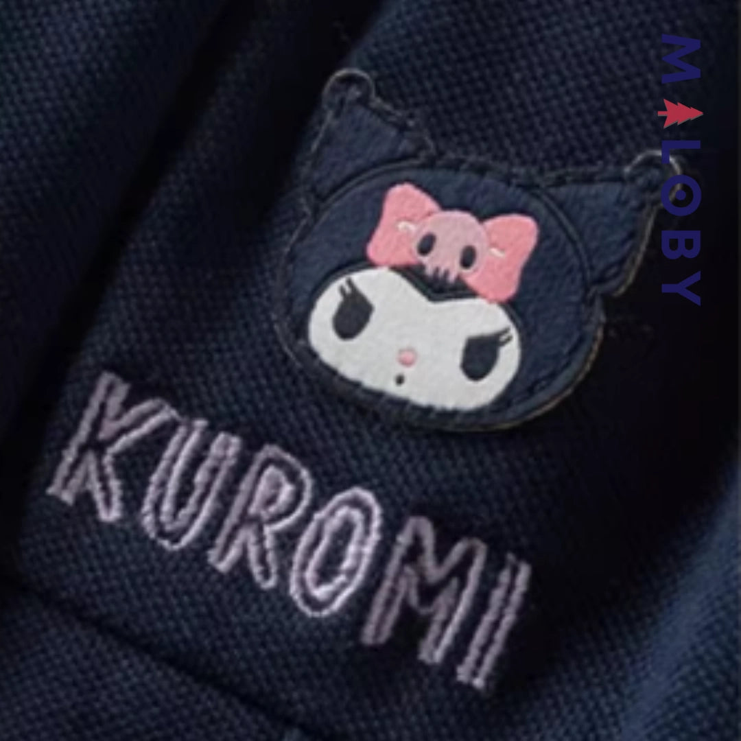 Ensemble habillé Jupon plissé+chemise style kuromi enfant fille -marine