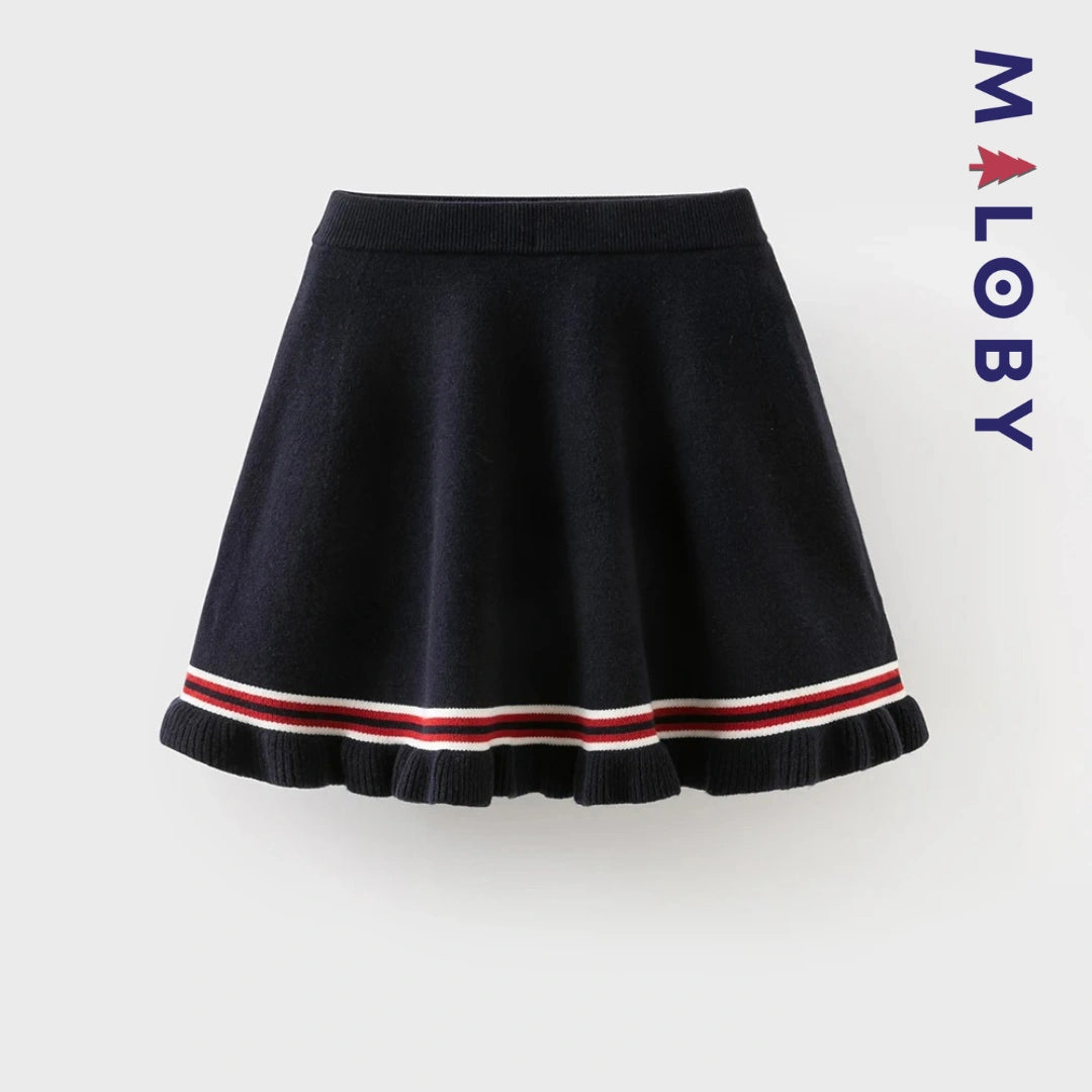 Ensemble jupe + Cardigan enfant fille- marine