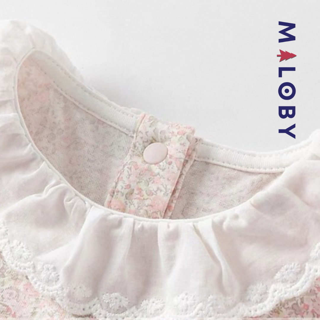 Robe cérémonie bébé fille - rose imprimé
