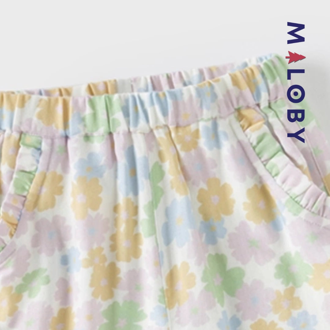 Pantalon fluide enfant fille- imprimé