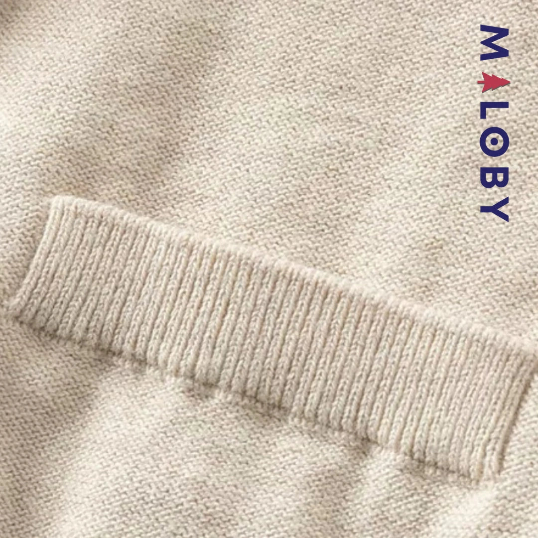 Cardigan en maille enfant garçon- Beige