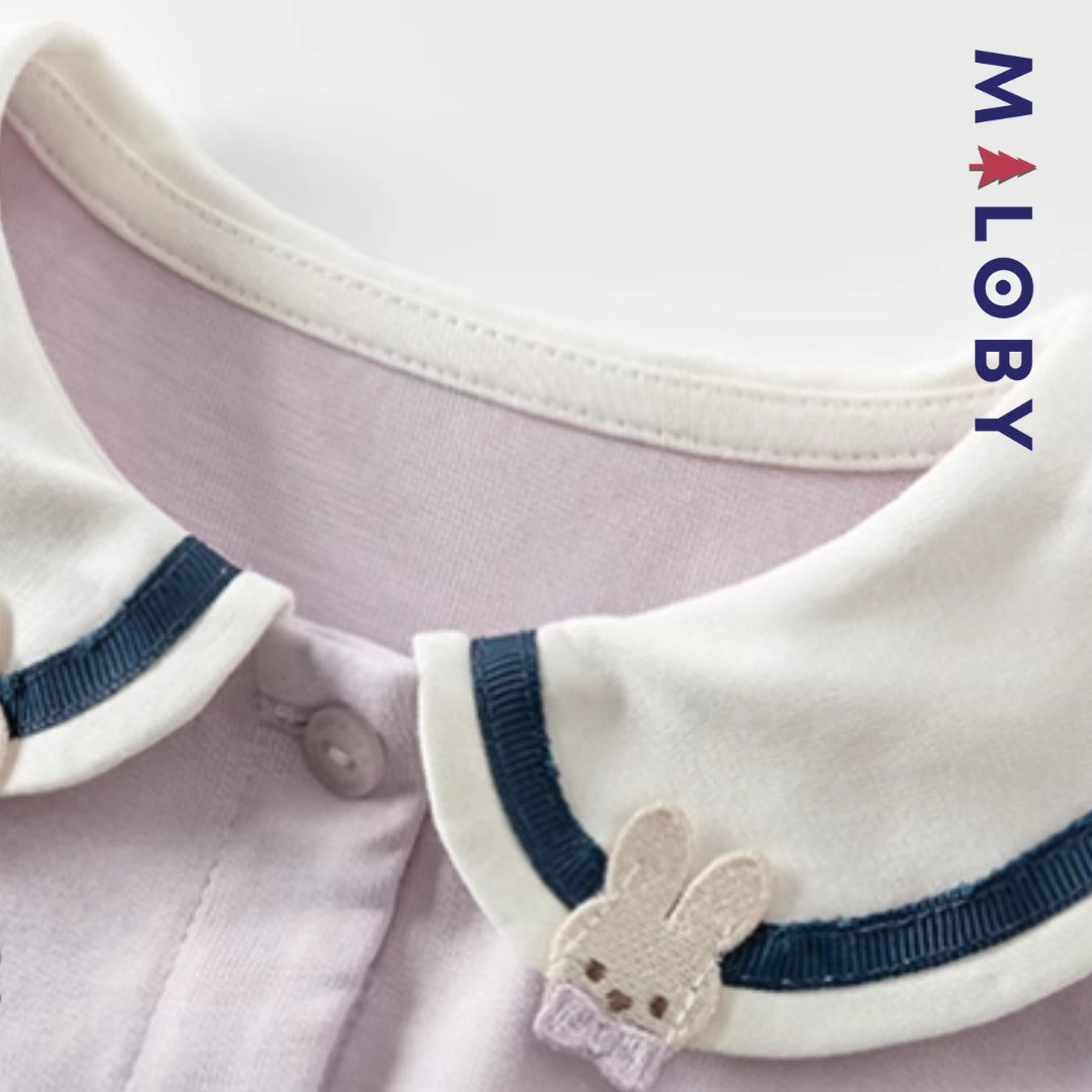 Ensemble Habillé Jupon + chemise enfant fille - violet/bleu -robes et ensembles pour filles, bébés et garcons - MALOBY