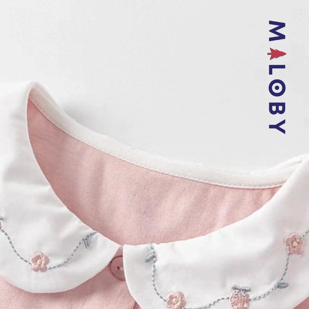 Ensemble d'été Jupon + chemise enfant fille - Rose