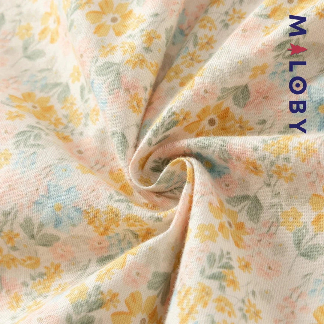 Robe fleurie manches longues enfant fille- Floral