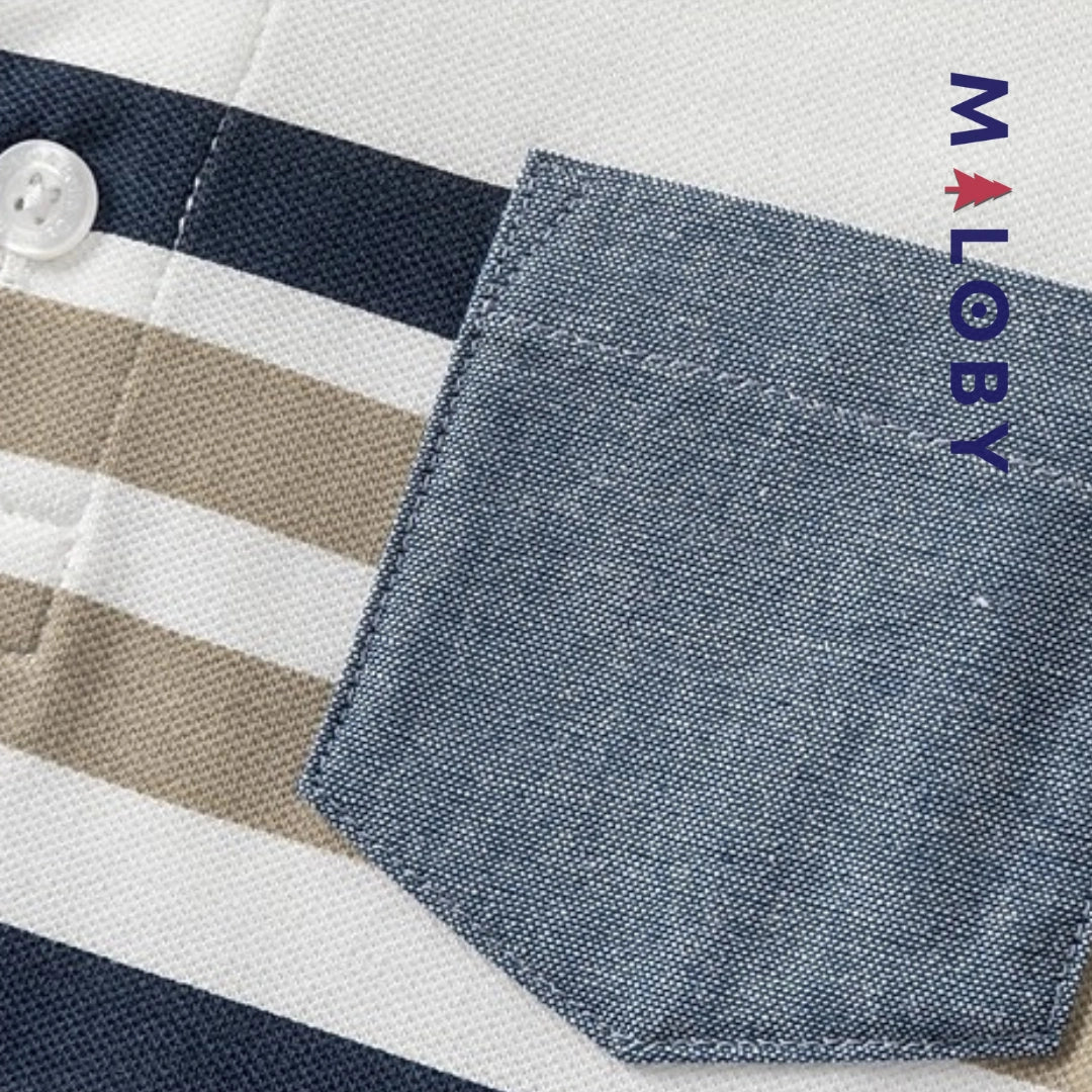 Polo col Mao enfants garçon - Blanc