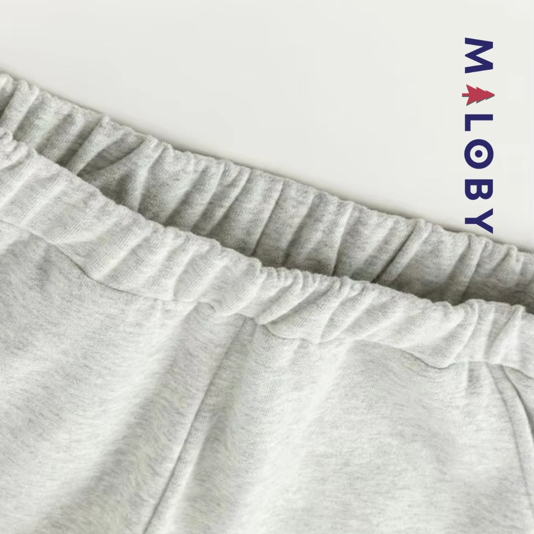 Ensemble sport sweat + jogging garçon - Gris -robes et ensembles pour filles, bébés et garcons - MALOBY