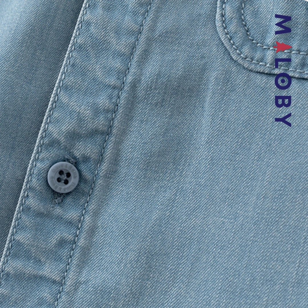 Chemise fantaisie en jean enfant garçon - stone -robes et ensembles pour filles, bébés et garcons - MALOBY