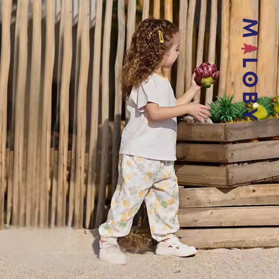 Pantalon fluide enfant fille- imprimé