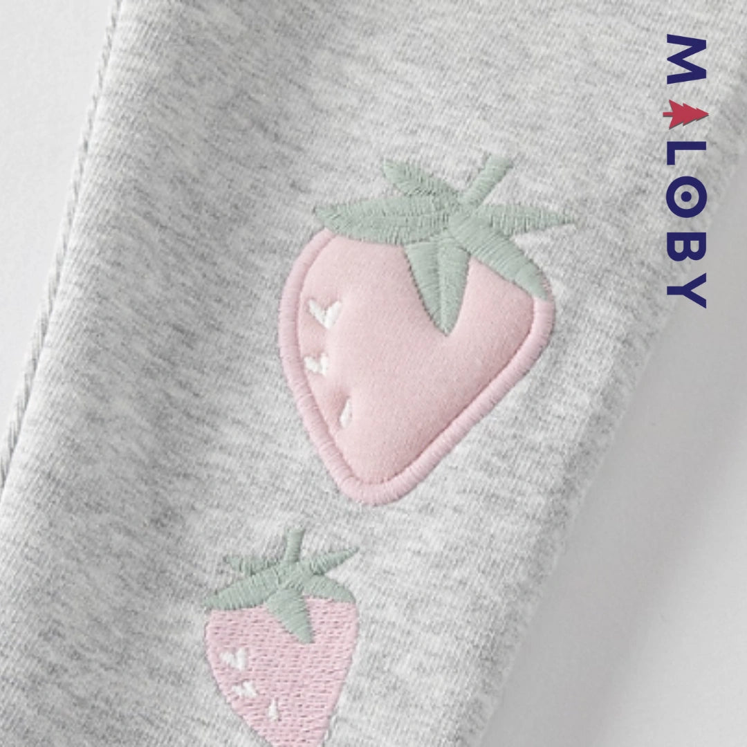 Ensemble 2 pièces blouse + Legging enfant fille- Rose