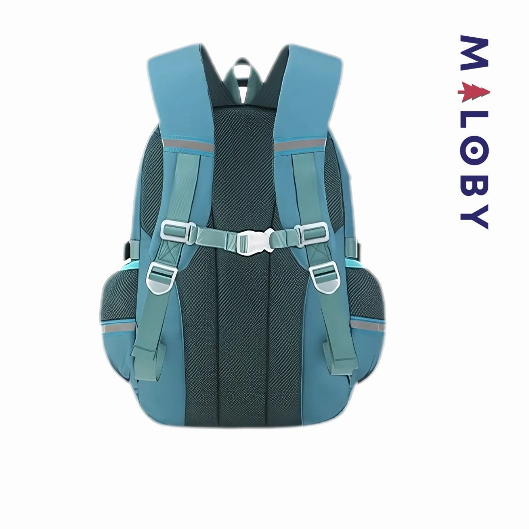 Pack Cartable scolaire + Trousse enfant Garçon - Vert canard -robes et ensembles pour filles, bébés et garcons - MALOBY