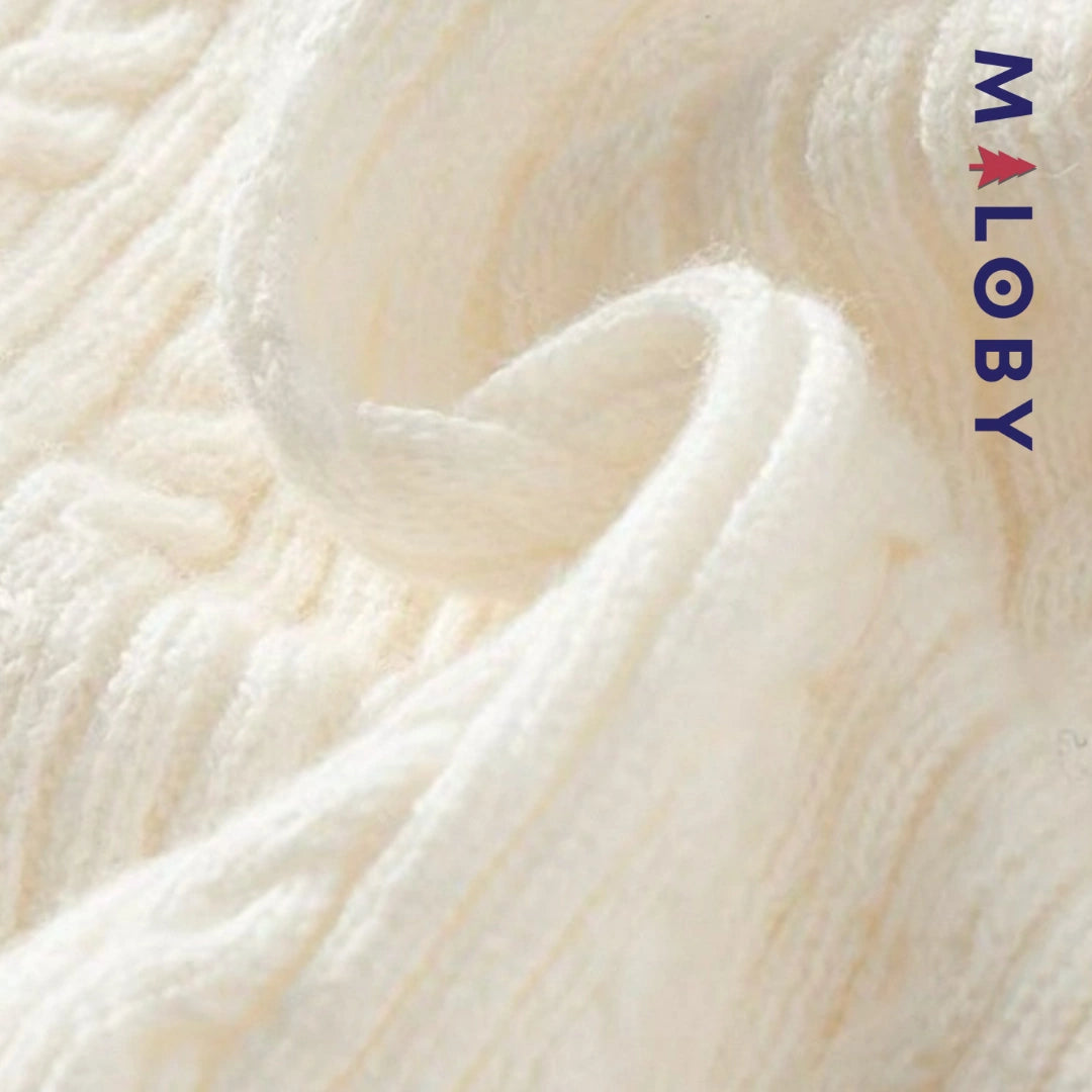 Pull en maille sans manches enfant garçon -Beige