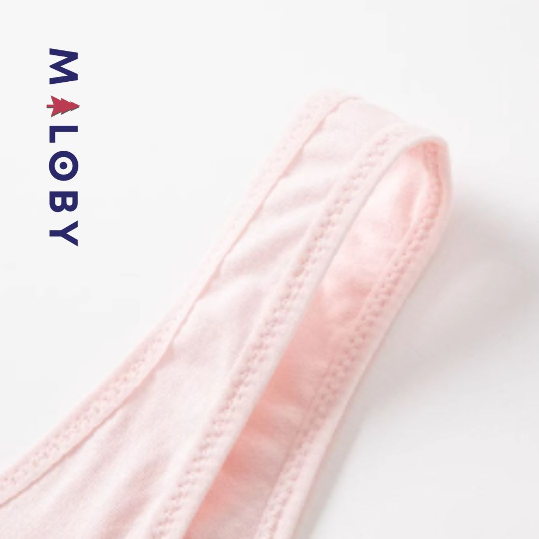 Lot de 2 brassières en coton - Blanc/Rose -robes et ensembles pour filles, bébés et garcons - MALOBY