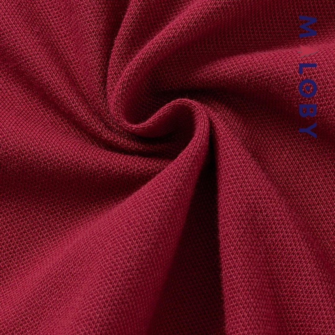 Polo manches longues enfants garçon - rouge -robes et ensembles pour filles, bébés et garcons - MALOBY