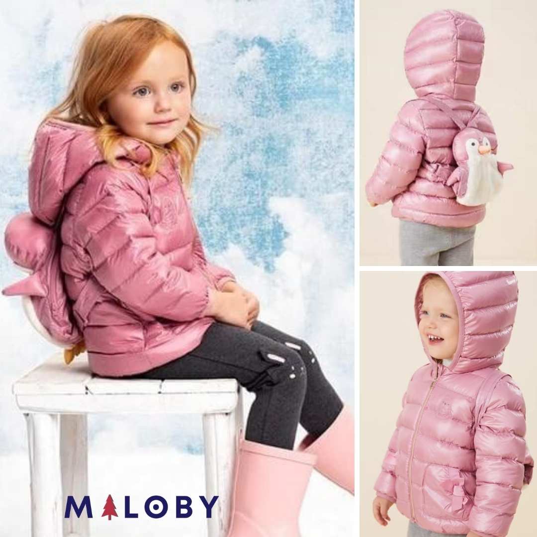 Doudoune en duvet de canard blanc - Fille -robes et ensembles pour filles, bébés et garcons - MALOBY