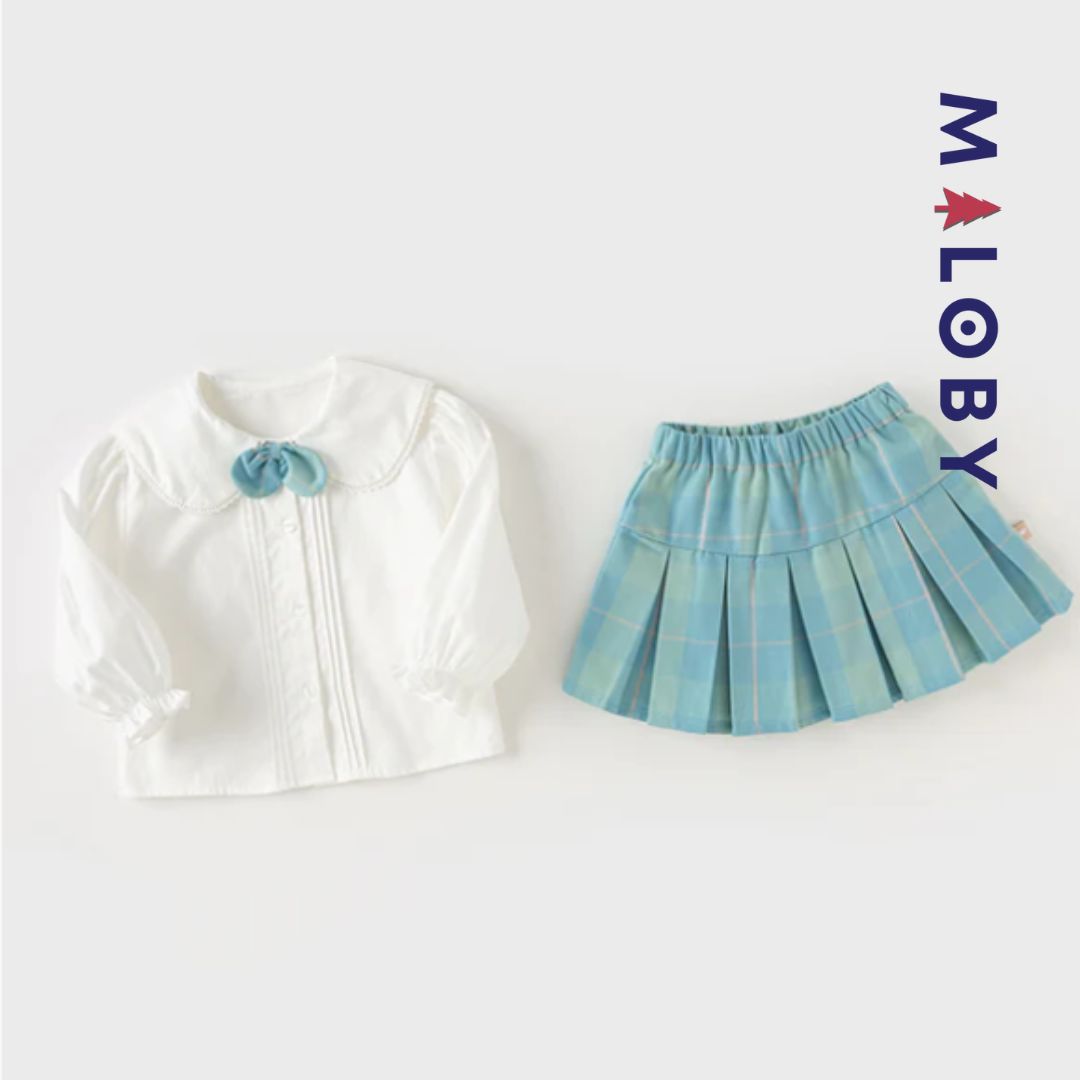 Ensemble Habillé Jupon + blouse - Fille -robes et ensembles pour filles, bébés et garcons - MALOBY