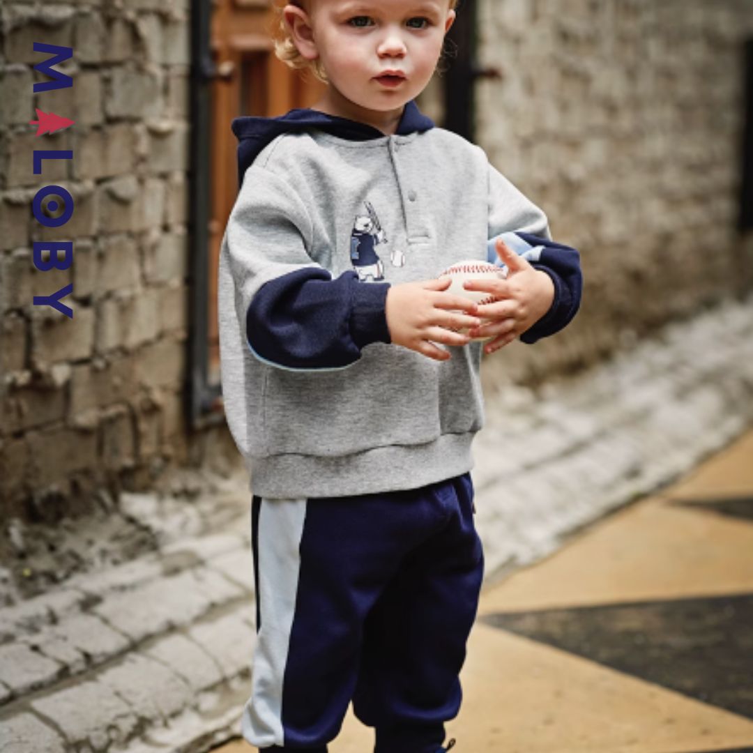 Ensemble Jogging 2 pièces Bicolore- Garçon -robes et ensembles pour filles, bébés et garcons - MALOBY