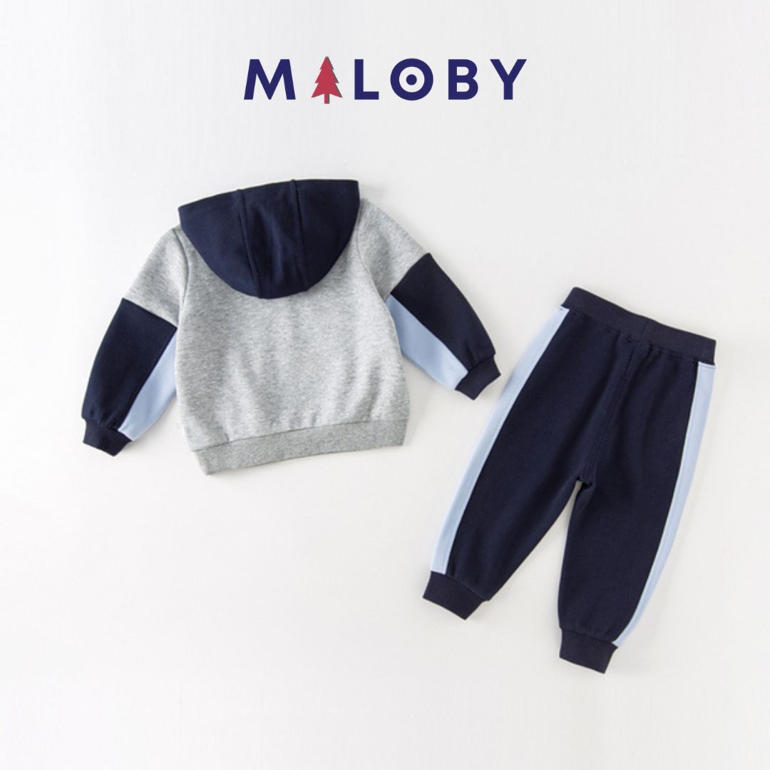 Ensemble Jogging 2 pièces Bicolore- Garçon -robes et ensembles pour filles, bébés et garcons - MALOBY