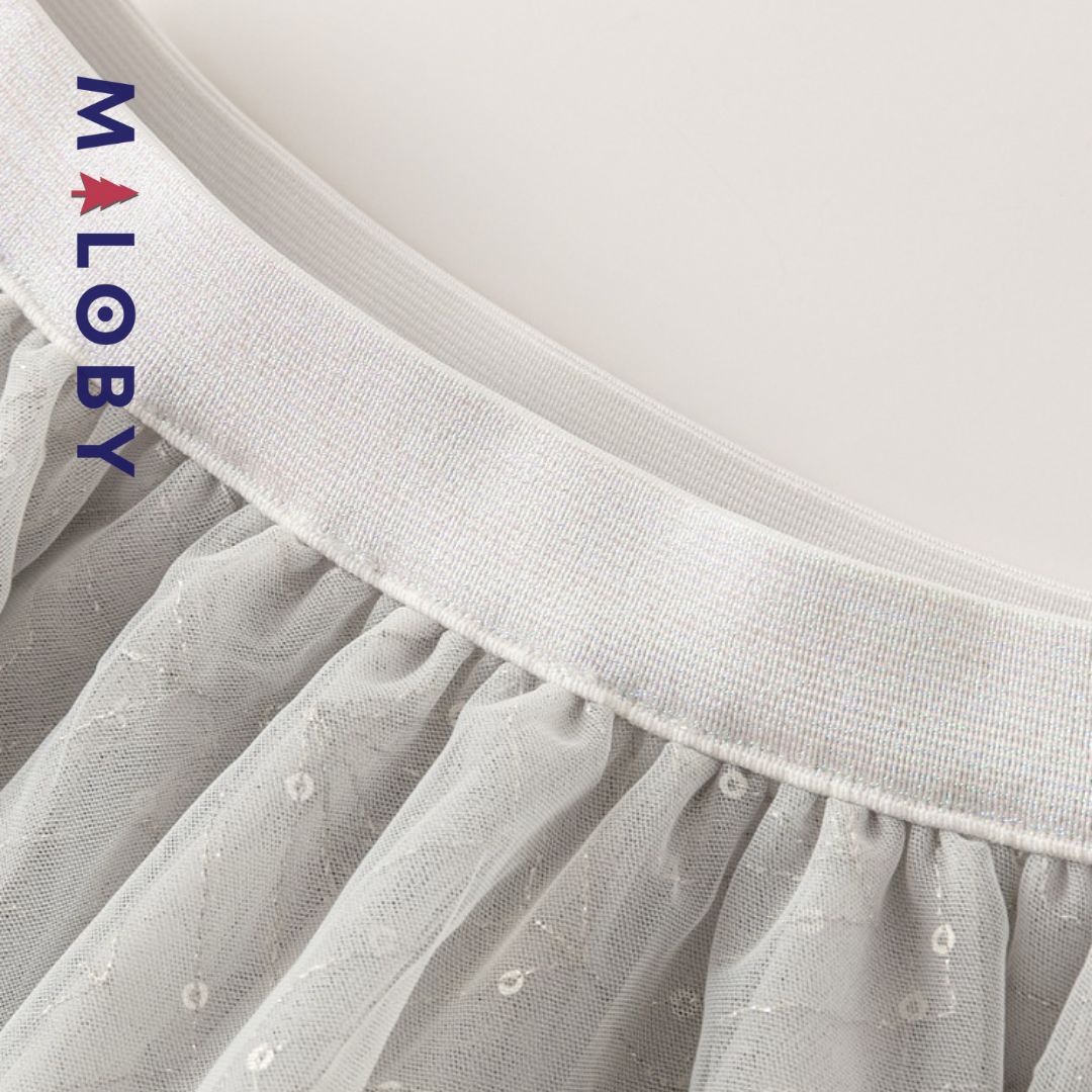 Jupon en tulle pailleté - gris -robes et ensembles pour filles, bébés et garcons - MALOBY