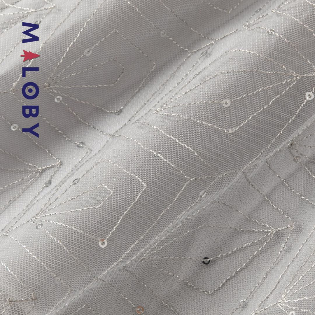 Jupon en tulle pailleté - gris -robes et ensembles pour filles, bébés et garcons - MALOBY