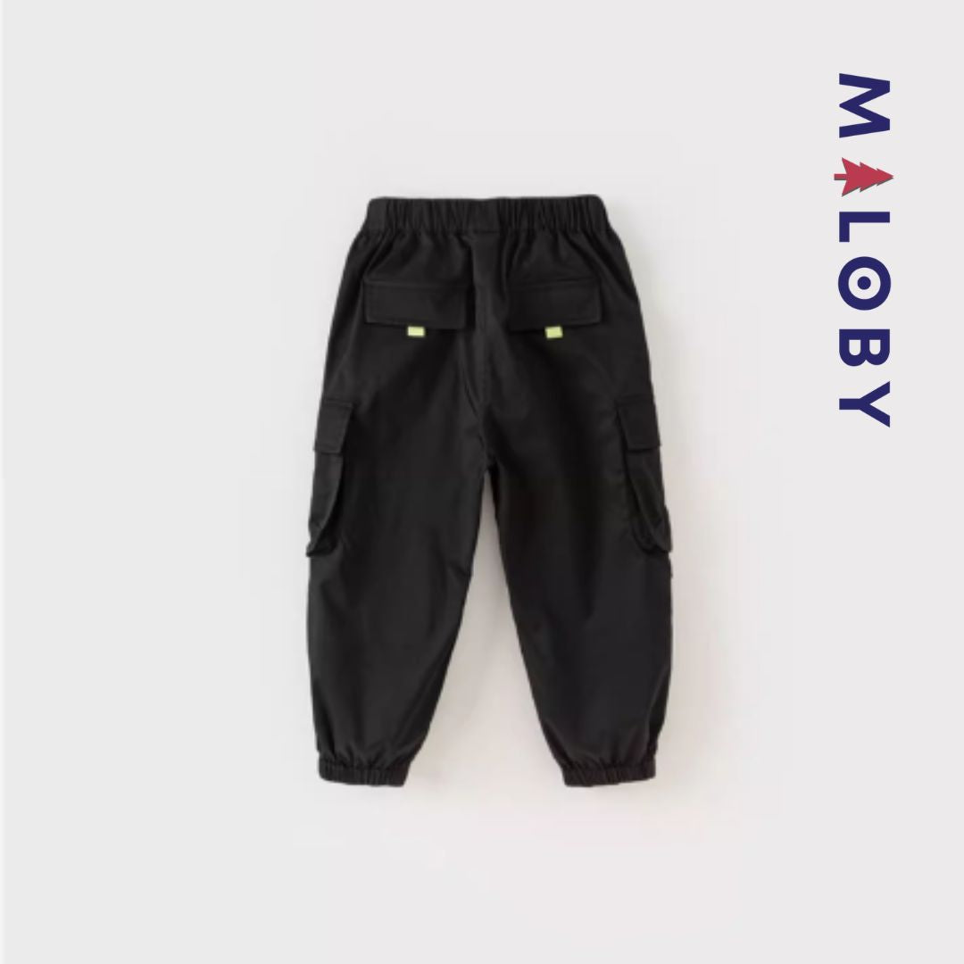 Pantalon battle garçon- Noir -robes et ensembles pour filles, bébés et garcons - MALOBY