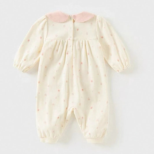 Combinaison longue motifs imprimés enfant fille- Rose, vêtement enfant maroc MALOBY