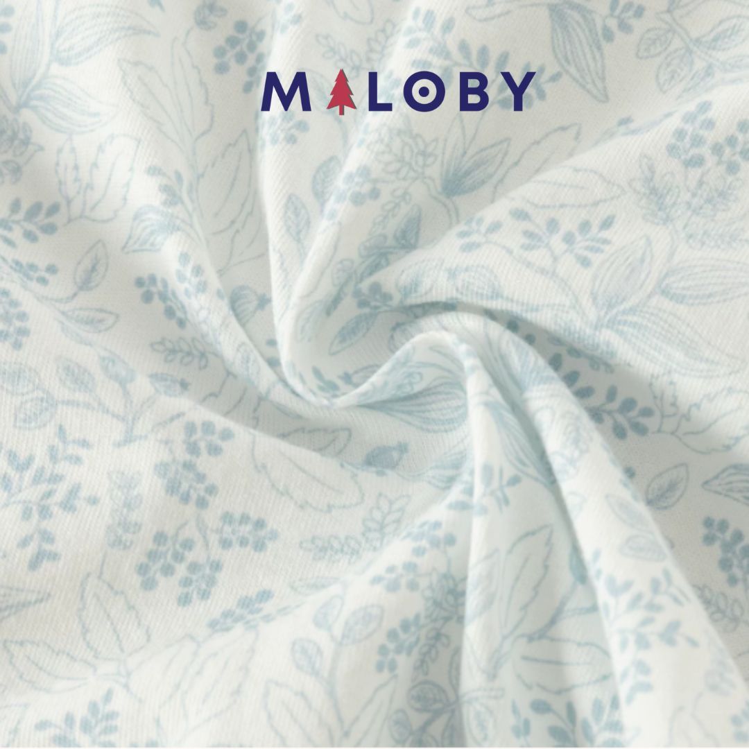 Ensemble combinaison +chapeau bébé fille -Bleu ciel -robes et ensembles pour filles, bébés et garcons - MALOBY