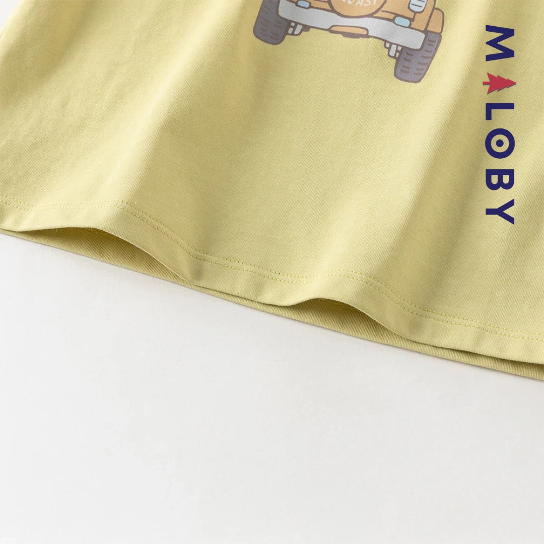 Ensemble 2 pièces T-Shirt + pantalon en denim enfant garçon -Vert