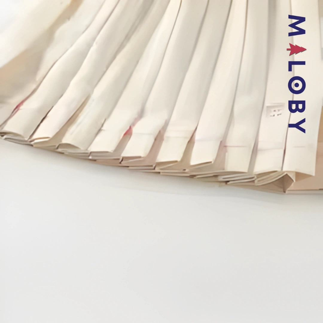 Ensemble Sweat +jupe plissée en molleton enfant fille- rose