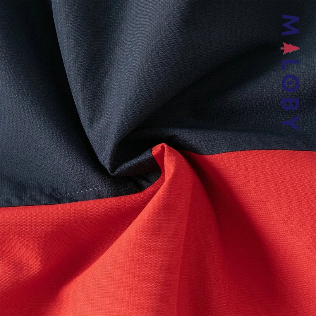 Parka imperméable doublée polaire enfant garçon- rouge