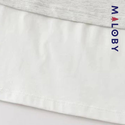 Sweat-shirt Kuromi effet 2 en 1 enfant fille -Gris -robes et ensembles pour filles, bébés et garcons - MALOBY