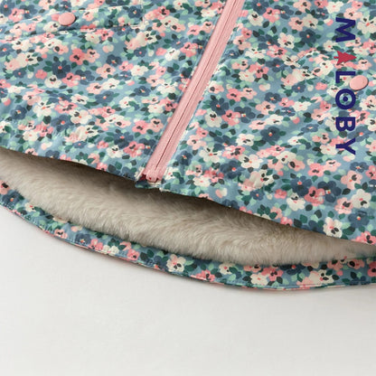 Parka imperméable doublée polaire enfant fille- Floral