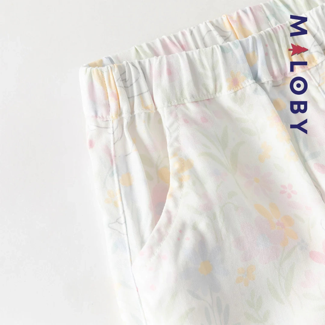 Ensemble 2 pièces T shirt+pantalon enfant fille- Violet