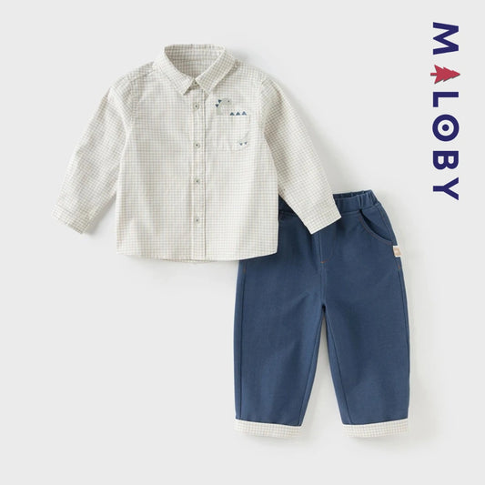 Ensemble habillé 2 pièces enfant garçon- bleu