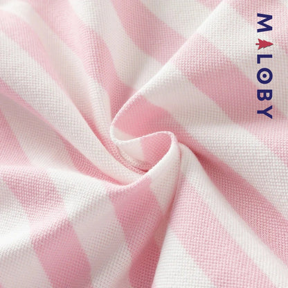 Robe d'été rayée enfant fille -Rose