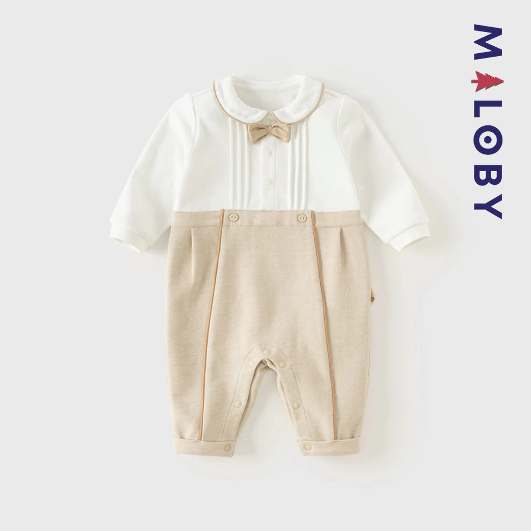 Ensemble habillé Bébé Garçon - Beige -robes et ensembles pour filles, bébés et garcons - MALOBY